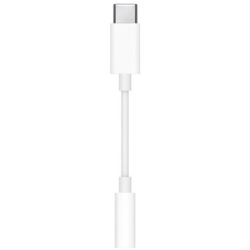 Адаптер Apple USB-C - 3.5 mm Headphone Jack Adapter, бел, MU7E2ZM/A