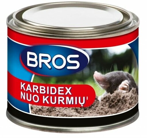 BROS Гранулы BROS "KARBIDEX" от кротов и землероек, 500 гр