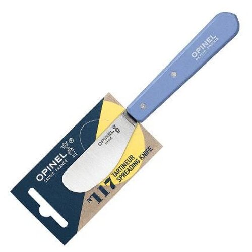 фото Нож для масла opinel №117, деревянная рукоять, блистер, нержавеющая сталь, синий, 001937