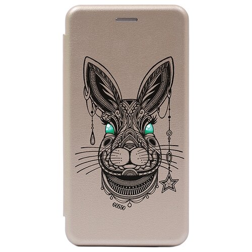 фото Чехол-книжка book art jack grand rabbit для xiaomi mi 9 lite / cc9 золотой gosso