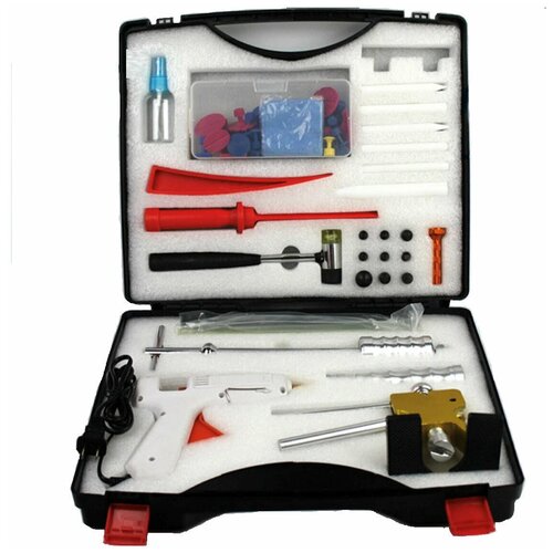 Клеевой комплект PDR для ремонта вмятин без покраски в кейсе 62 предмета