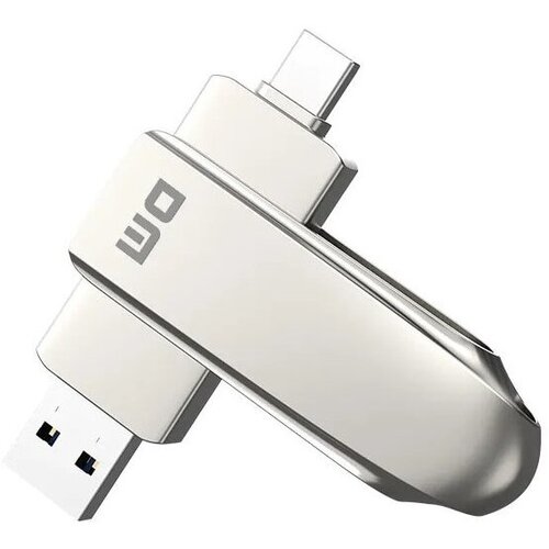 Флешка 128Gb DM FS230-USB3.2 128GB USB Type-C USB 3.2 серебристый флешка dm apd005 3 in 1 128gb usb 2 0 lightning usb type c черный apd005 3 in 1 128gb