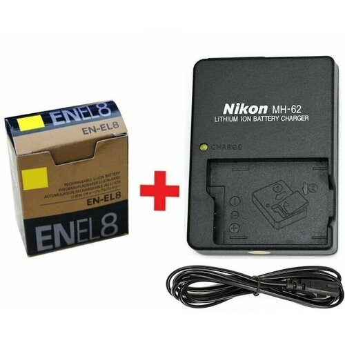 Батарея NIKON EN-EL8 + зарядка NIKON MH-62