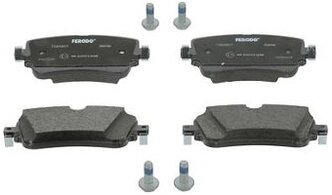 Дисковые тормозные колодки задние Ferodo FDB4807 для Audi, Volkswagen (4 шт.)