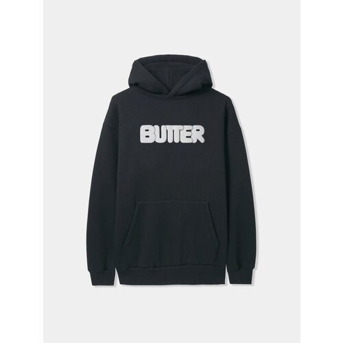 Худи Butter Goods Puff Rounded Logo, размер L, черный