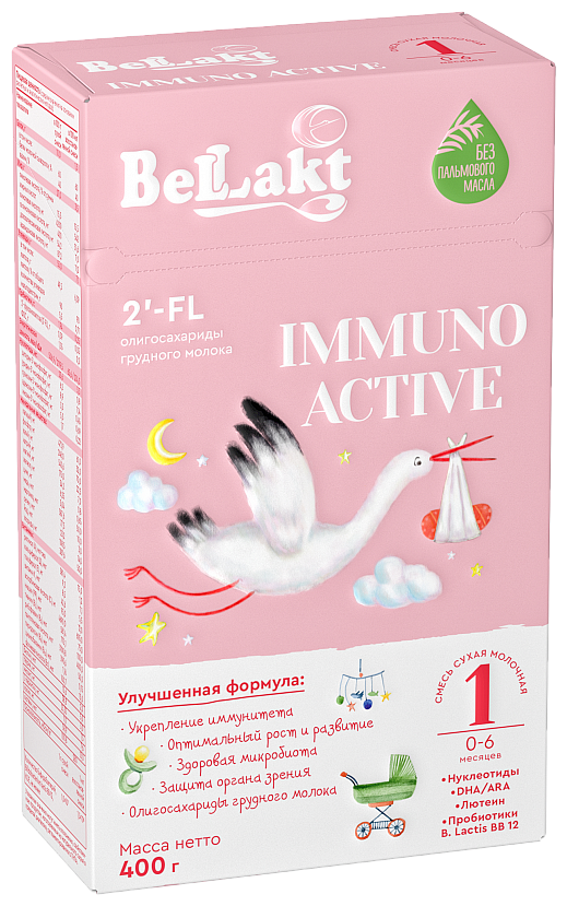 Смесь Беллакт Immuno Аctive 1, с рождения до 6 месяцев, 400 г