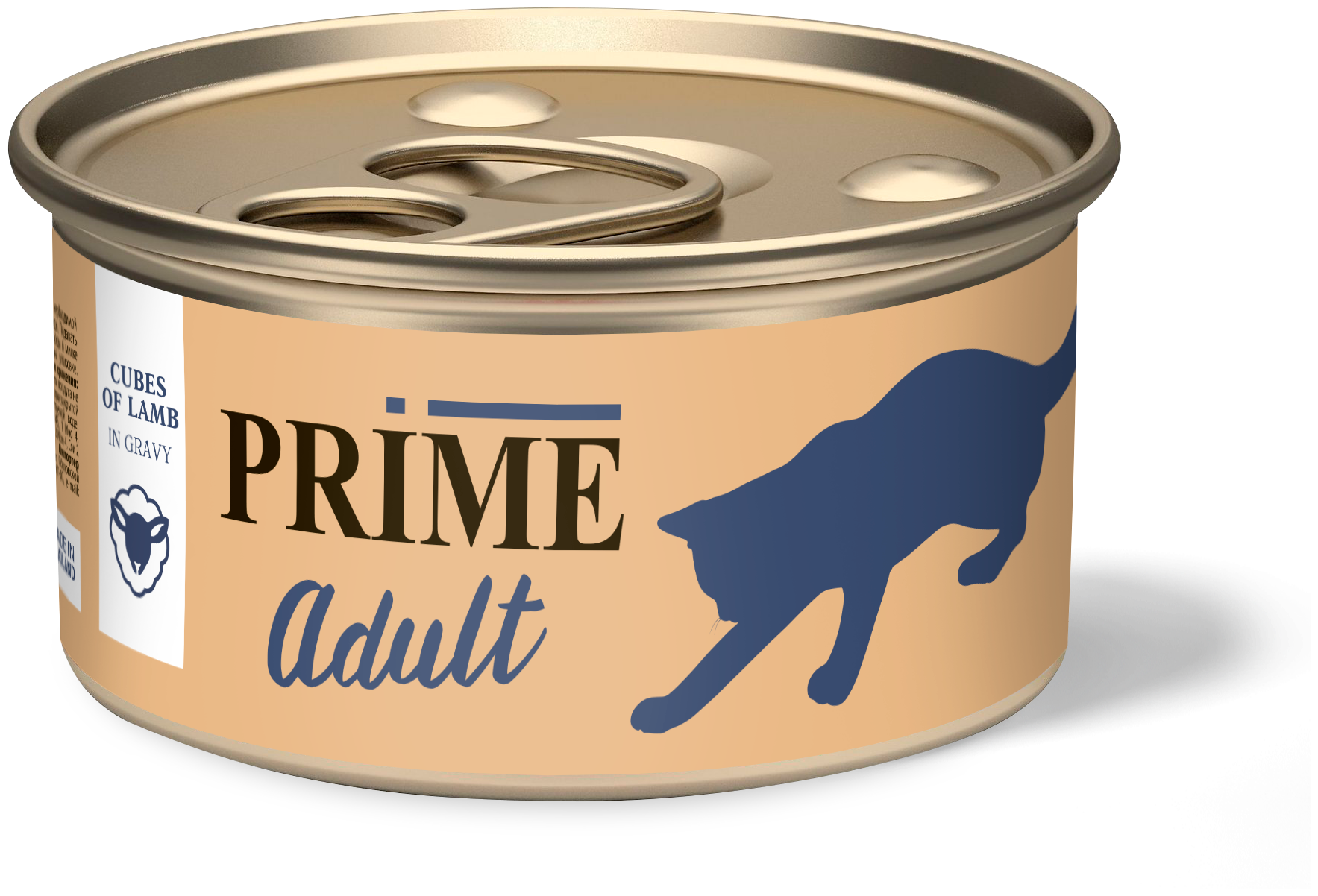 PRIME MEAT ADULT CAT для взрослых кошек с ягненком в соусе (75 гр х 24 шт) - фотография № 2