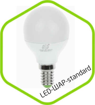Лампа светодиодная ASD LED-ШАР-STD 3000K, E14, G45, 5 Вт, 3000 К - фотография № 2