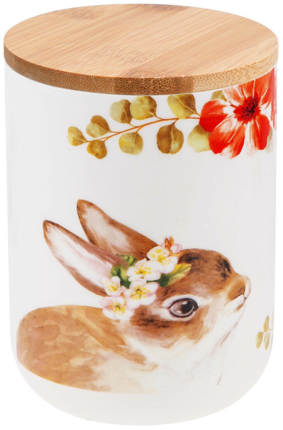 Банка керамическая для сыпучих продуктов PERFECTO LINEA Easter Bunny 0,75 л - фотография № 2