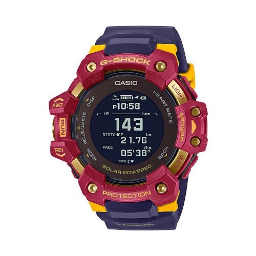 Наручные часы CASIO, красный, синий наручные часы casio g shock gbd h2000 1a оранжевый черный