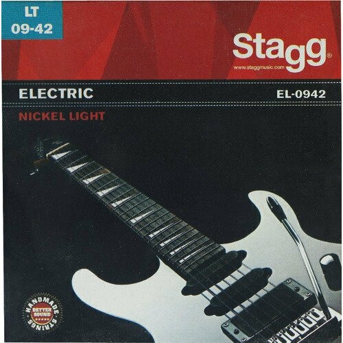 Струны STAGG EL-0942 струны для 6 струнной электрогитары никель сталь gibson seg bwr9 ultra light gauge 9 11 16 24 32 42