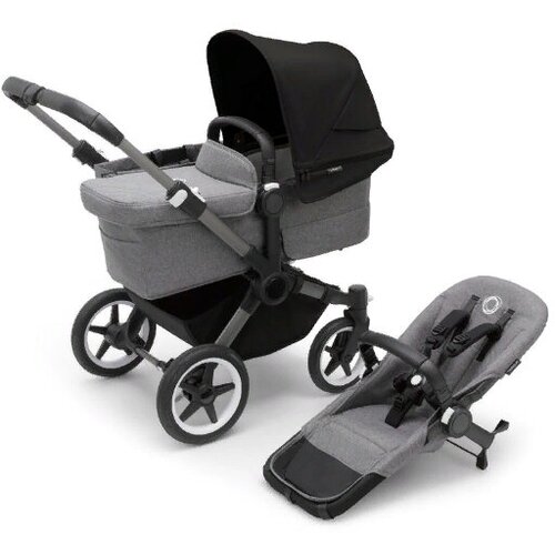 Детская коляска 2 в 1 Bugaboo Donkey5 Mono Graphite/Grey Melange/Midnight Black