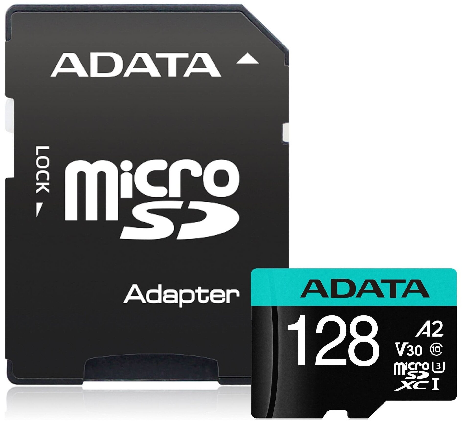 Флеш карта microSDXC 128GB A-Data AUSDX128GUI3V30SA2-RA1 Premier Pro + adapter