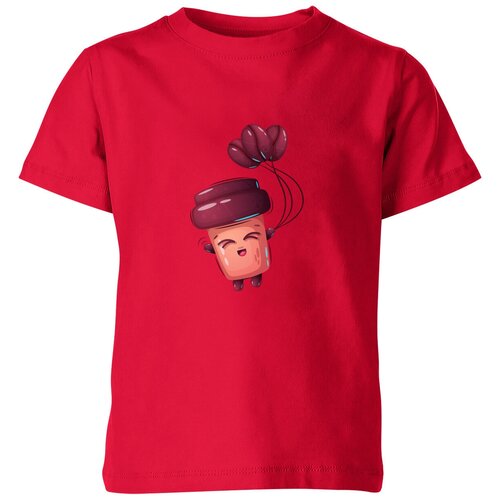 Футболка Us Basic, размер 4, красный женская футболка радостный стаканчик кофе l красный