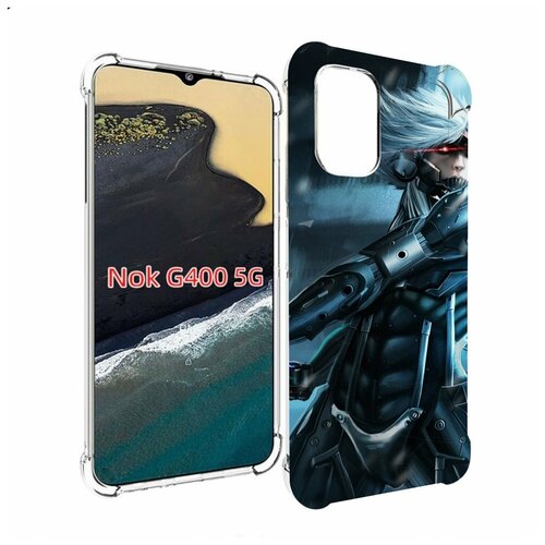 Чехол MyPads Metal Gear Rising Revengeance для Nokia G400 5G задняя-панель-накладка-бампер