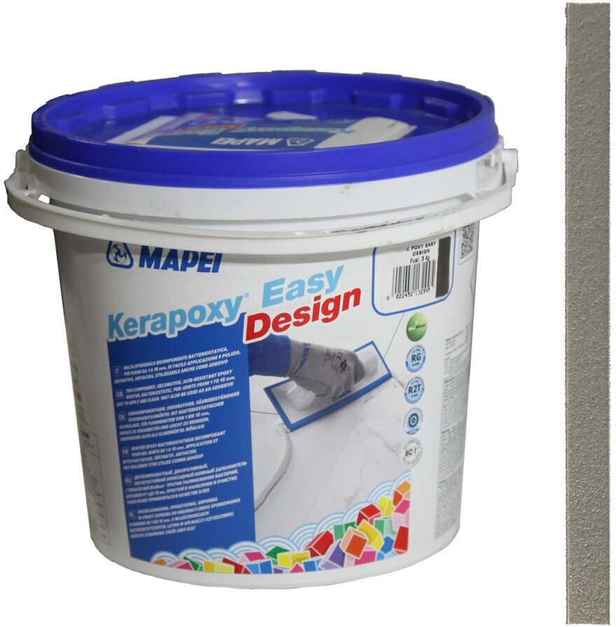 Затирка Mapei Kerapoxy Easy Design №125 серый замок 3 кг