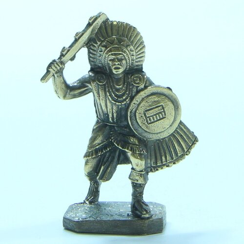 Бронзовая статуэтка Индеец вождь ацтеков серия Индейцы Южной Америки 1470₽