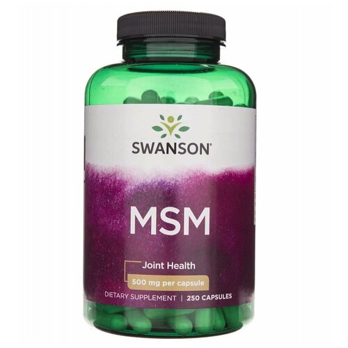 SWANSON MSM 500 mg (250 капсул) swanson ultra c formula 250 капсул