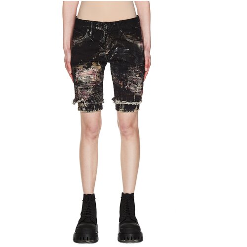 фото L.g.b. разодранные шорты с пятнами краски 26