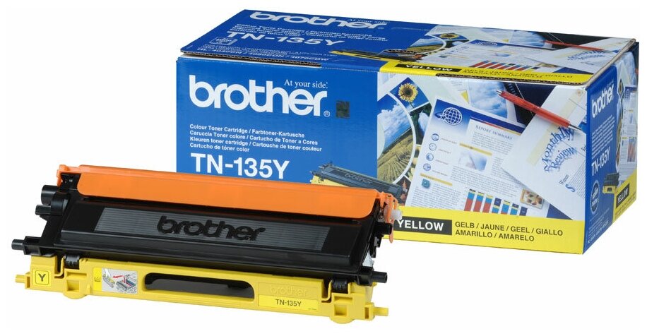 Картридж Brother TN-135Y (4000 стр.) желтый для HL-4040CN/4050CDN, DCP-9040CN, MFC-9440CN (Yellow)