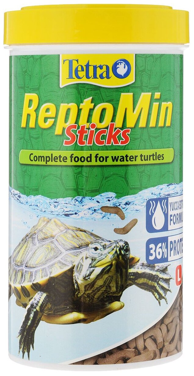 корм Tetra ReptoMin Основной корм для водных черепах (палочки), 500мл, 184гр. (2 штуки)