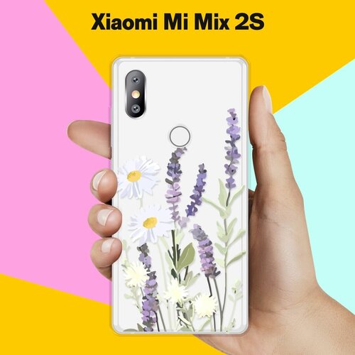 Силиконовый чехол на Xiaomi Mi Mix 2S Цветы / для Сяоми Ми Микс 2С силиконовый чехол на xiaomi mi mix 2s енот для сяоми ми микс 2с