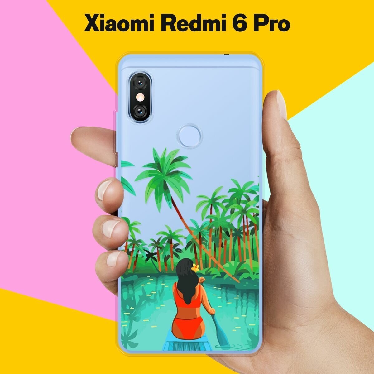 Силиконовый чехол на Xiaomi Redmi 6 Pro Пейзаж / для Сяоми Редми 6 Про