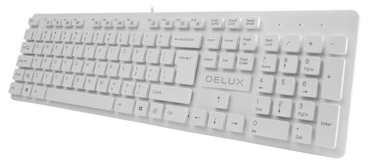 Клавиатура Delux KA150 White USB