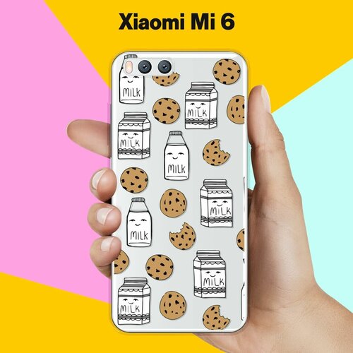 Силиконовый чехол на Xiaomi Mi 6 Печеньки и молоко / для Ми 6 силиконовый чехол печеньки и молоко на xiaomi mi 10
