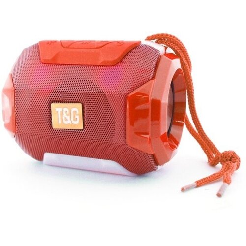 Портативная беспроводная колонка TG-162 с подсветкой красная 87900₽
