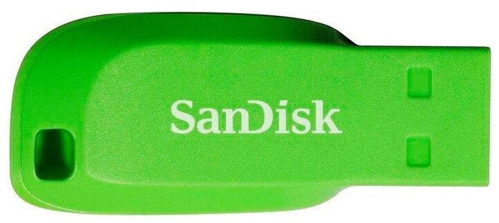 Накопитель SanDisk USB2 Flash 32GB Cruzer Blade, зеленый