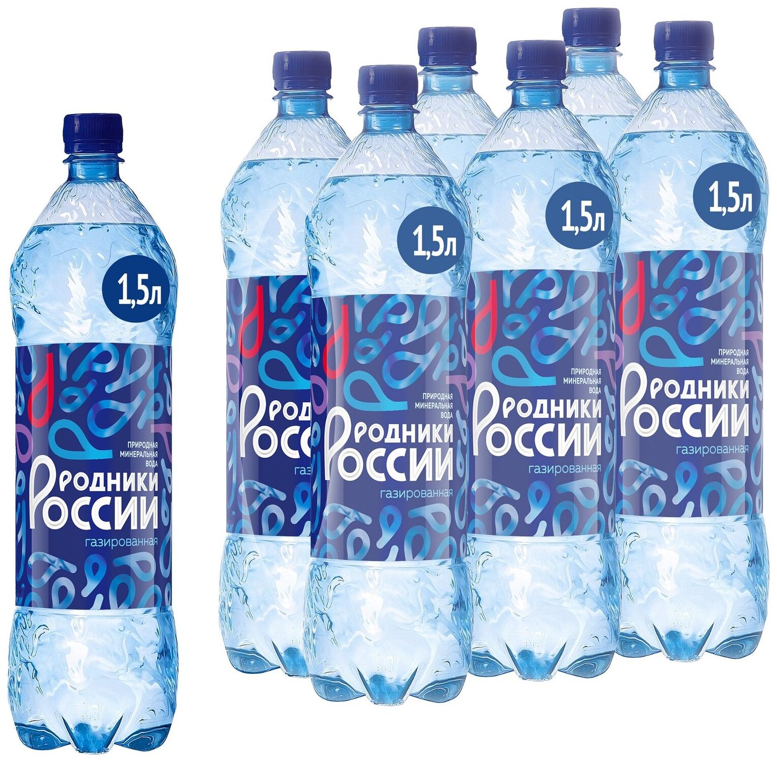 Минеральная вода Родники России газированная ПЭТ — купить в интернет ...