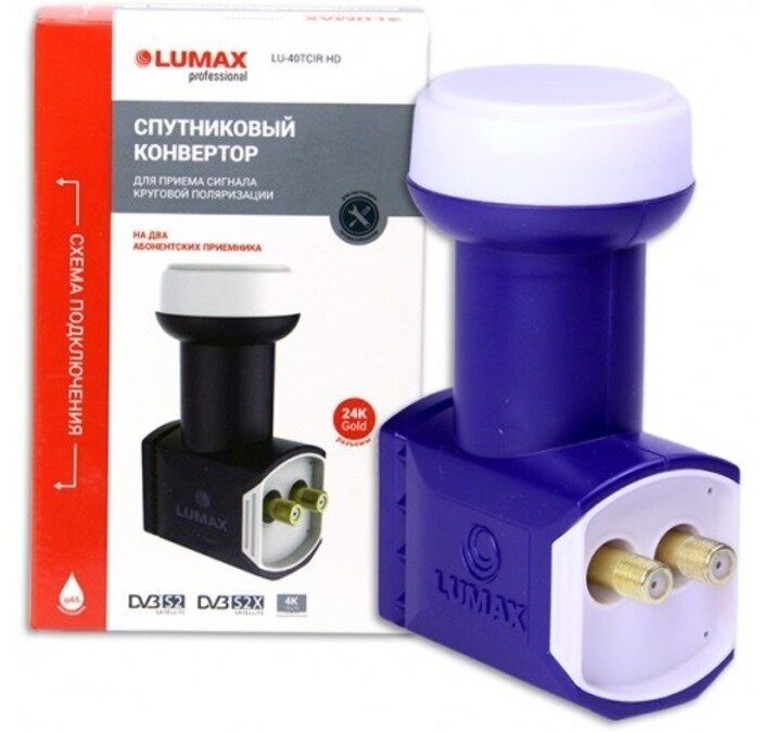 Спутниковый конвертер Lumax LU-40TCir TWIN