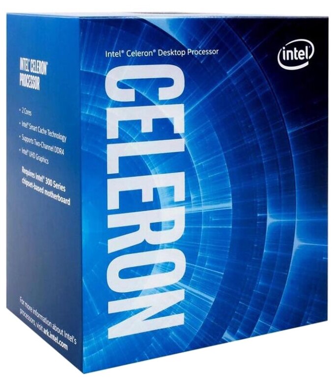 Процессор Intel Celeron-G5905 Comet Lake-S, 2C/2T, 3500MHz TDP-58W LGA1200 BOX (BX80701G5905)