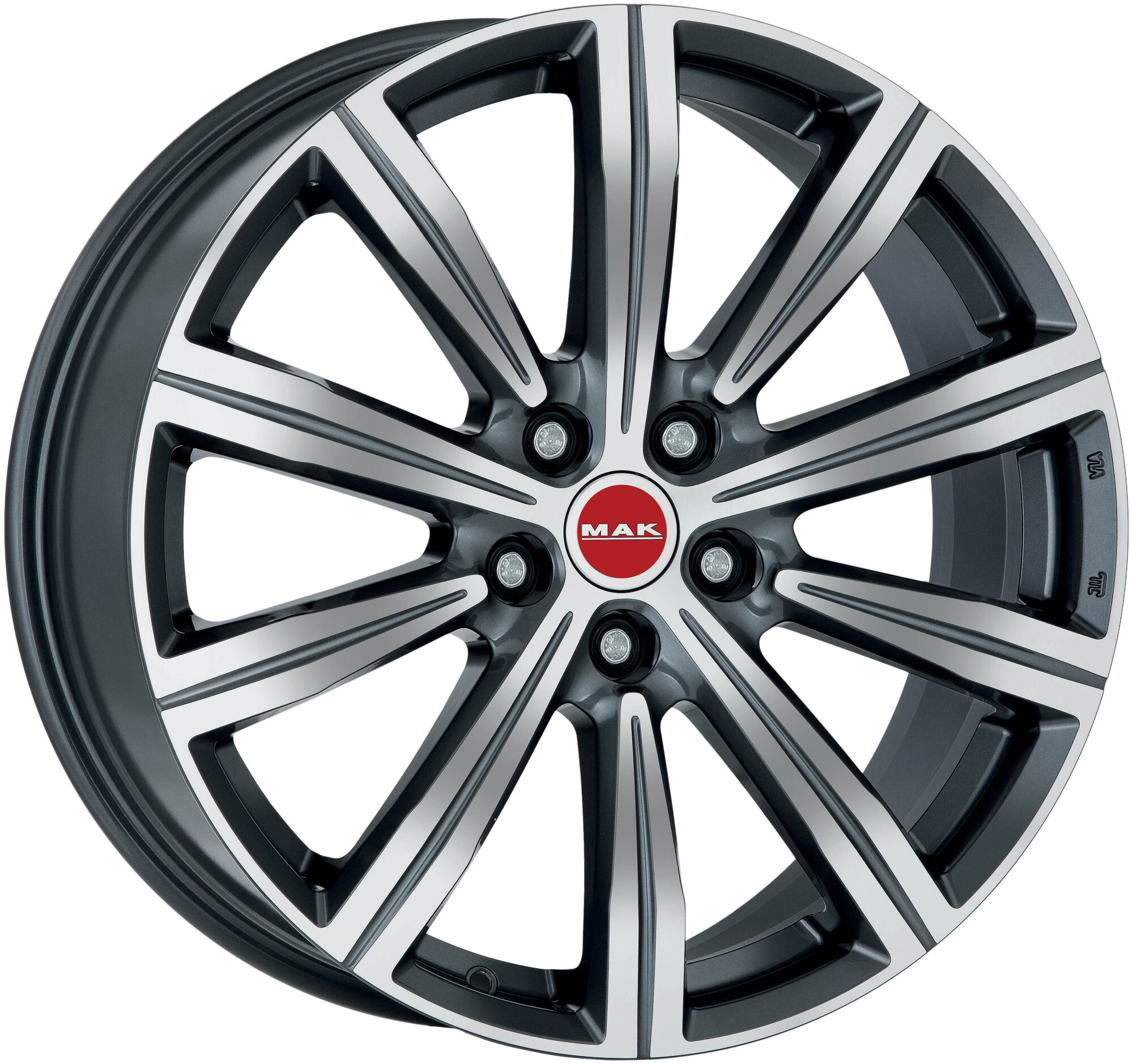 Колесный диск Mak Birmingham 8.5x20/5x112 D66.6 ET29 GUN METMIRROR FACE