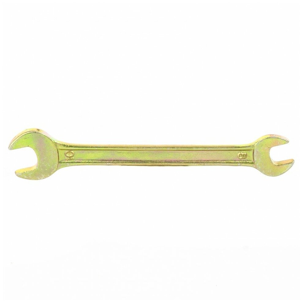 Ключ рожковый, 8 х 10 мм, желтый цинк Сибртех - фотография № 5