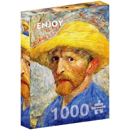 Пазл Enjoy 1000 деталей: Винсент Ван Гог. Автопортрет в соломенной шляпе пазл enjoy 1000 деталей винсент ван гог ваза с китайскими астрами и гладиолусами