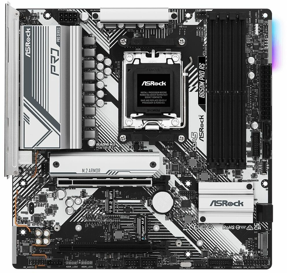 Материнская плата Asrock B650M PRO RS (AM5, mATX)