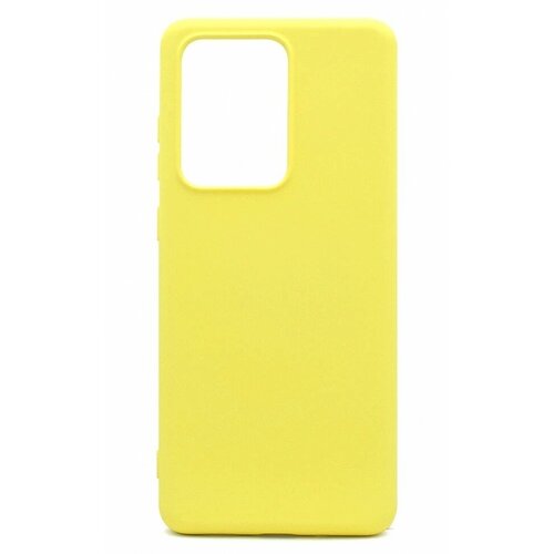 силиконовый чехол silicone case для xiaomi mi a3 mi cc9e черный Накладка силиконовая Silicone Cover для Samsung Galaxy S20 Ultra G988 жёлтая