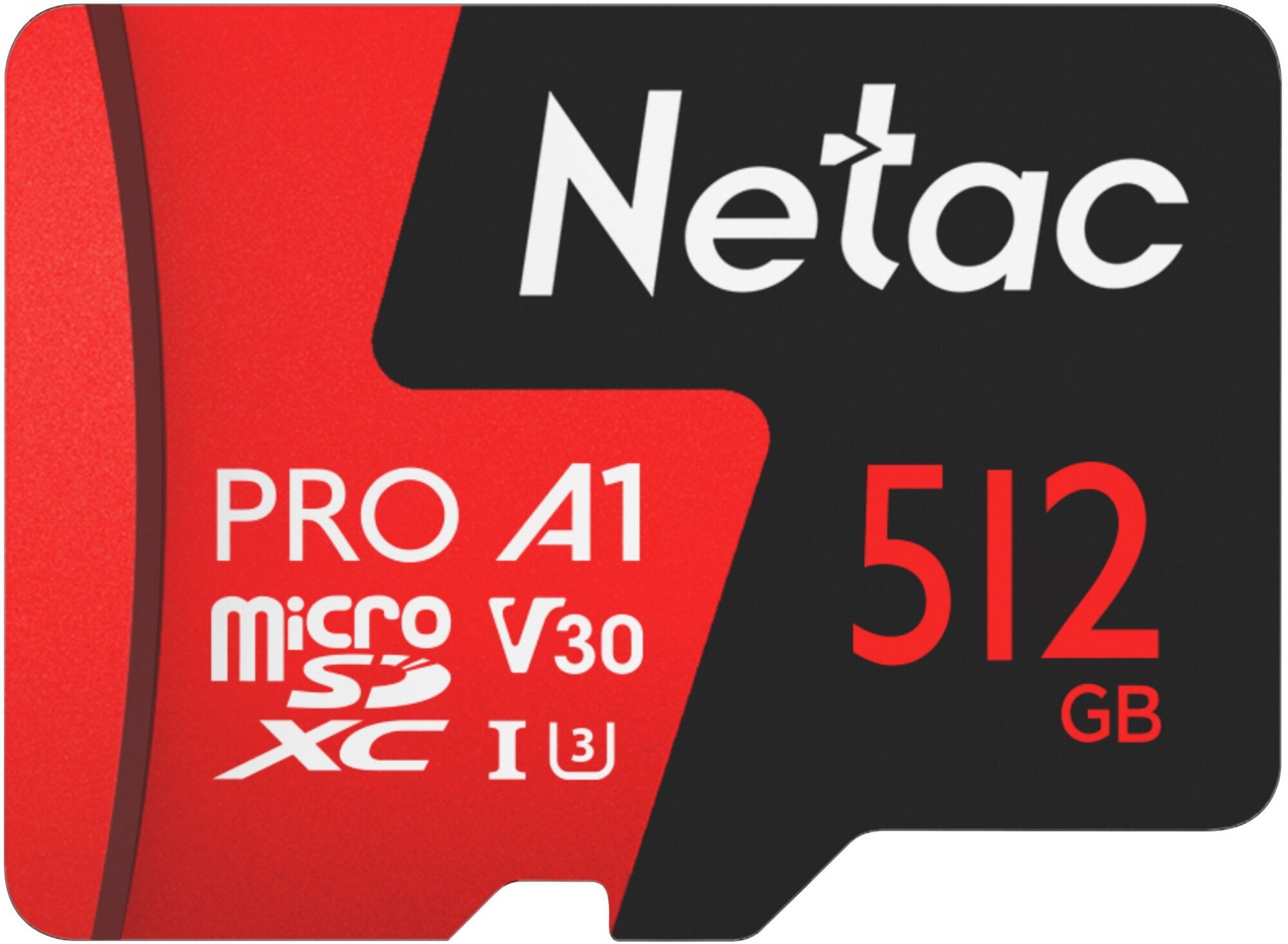 Карта памяти microSDXC 512ГБ Class10 Netac P500 Extreme Pro UHS-I U3 (nt02p500pro-512g-s)