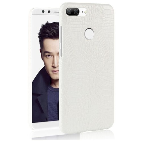 фото Чехол задняя накладка для huawei honor 9 lite с текстурой кожи крокодила белый 100gadgets