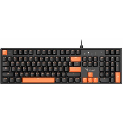 Клавиатура A4TECH Bloody S510 механическая черный USB for gamer S510 BLACK BLMS RED 455200₽