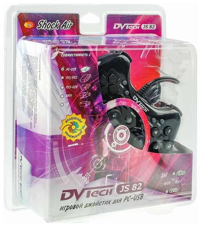 Джойстик PC DVTech JS82 Shock Air