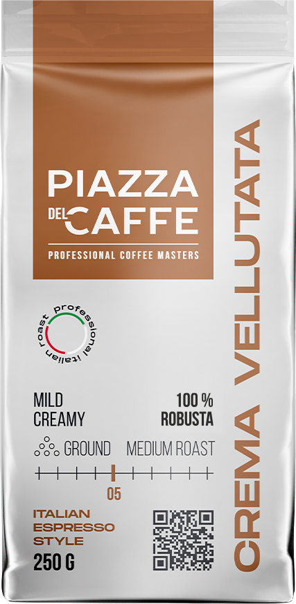 Кофе молотый Piazza del Caffe Crema Vellutata, 250 г