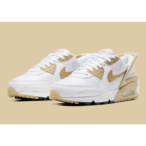 фото Кроссовки nike air max 90, размер 8 us, золотой, белый