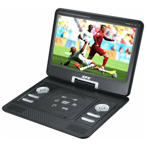 Портативный DVD-плеер XPX EA-1369L с цифровым тюнером, черный zal