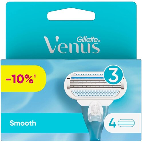 GILLETTE Кассеты для бритья Venus, 4 шт.