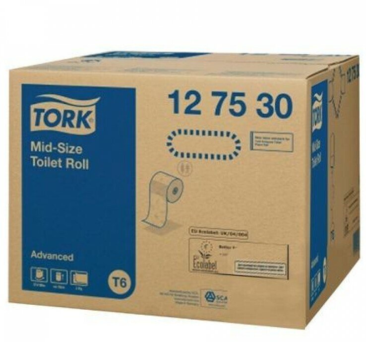 Tork туалетная бумага Mid-size в миди-рулонах арт.127530