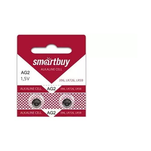 Батарейка часовая SmartBuy AG2-10B,2шт в блистере (SBBB-AG2-10B) батарейка часовая smartbuy ag8 10b 2шт в блистере sbbb ag8 10b