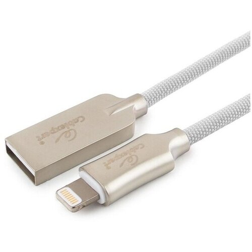 Кабель Cablexpert USB 2,0-Lightning MFI, М/М, 1 м, белый (CC-P-APUSB02W-1M) комплект 5 штук кабель usb 2 0 lightning mfi м м 1 м cablexpert зо cc p apusb02gd 1m